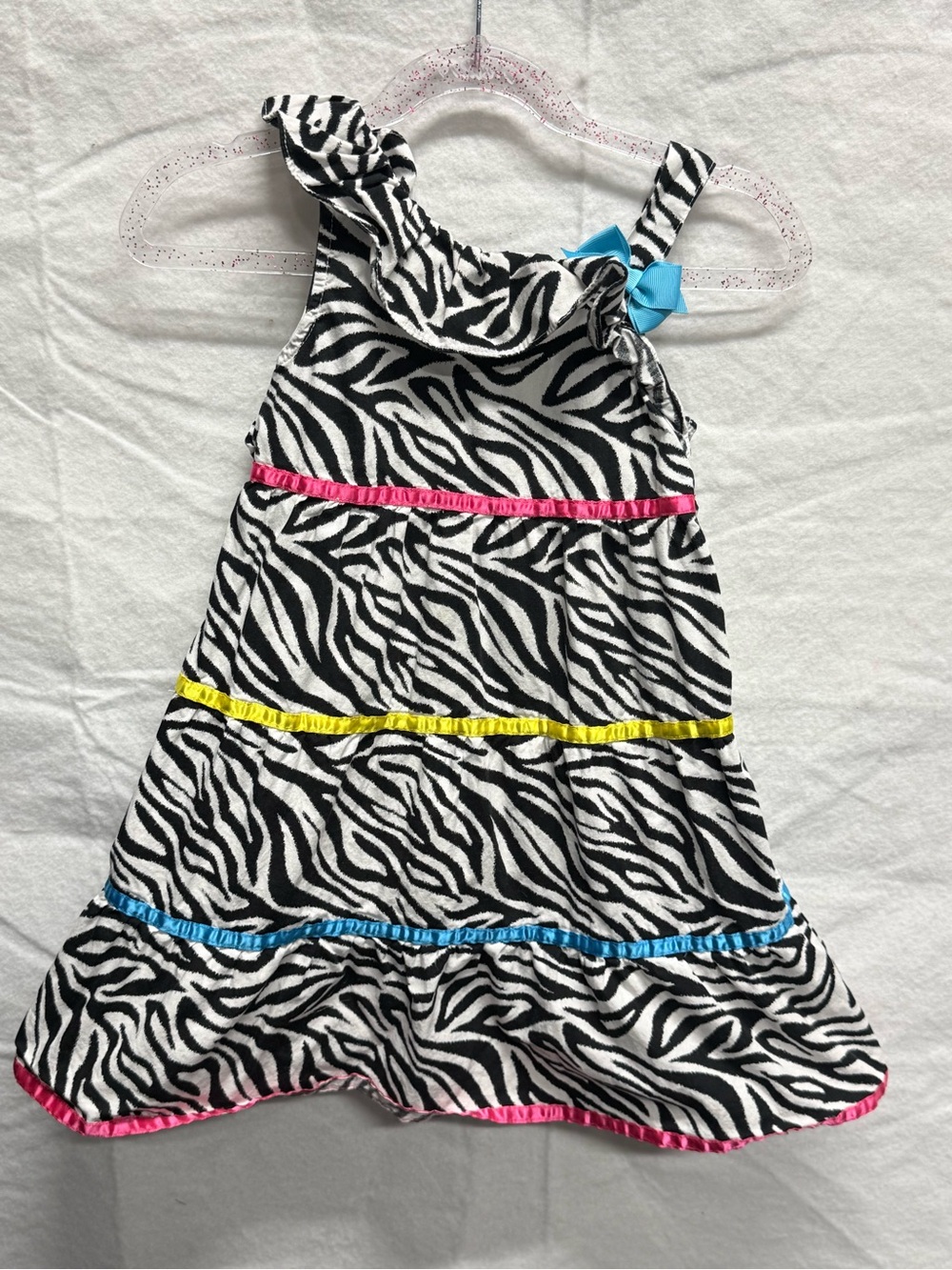 Black and White Zebra Print Girls Dress
